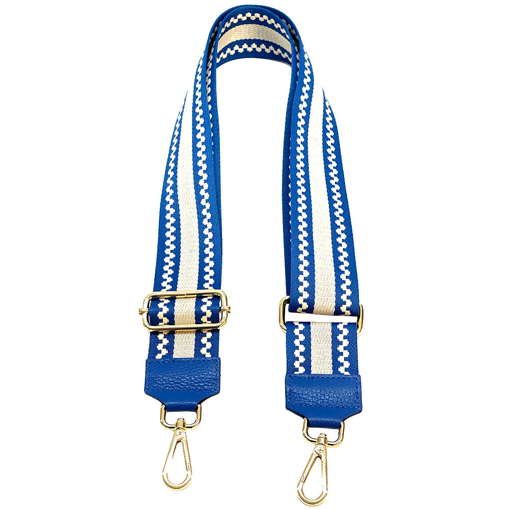 Jacquard Shoulder Strap - Minimalist Stripes - Made In Italy
