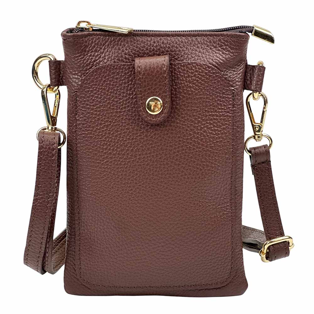 Eterna Leather Crossbody Bag - Made In Italy