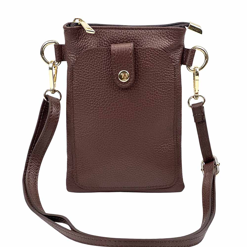 Eterna Leather Crossbody Bag - Made In Italy