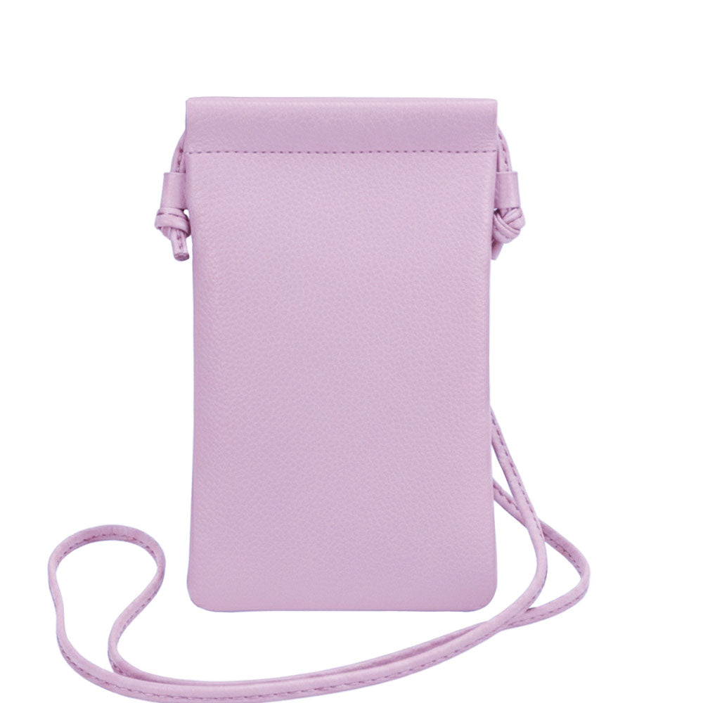 Perla Cow Leather Phone Crossbody Bag - Made In Italy