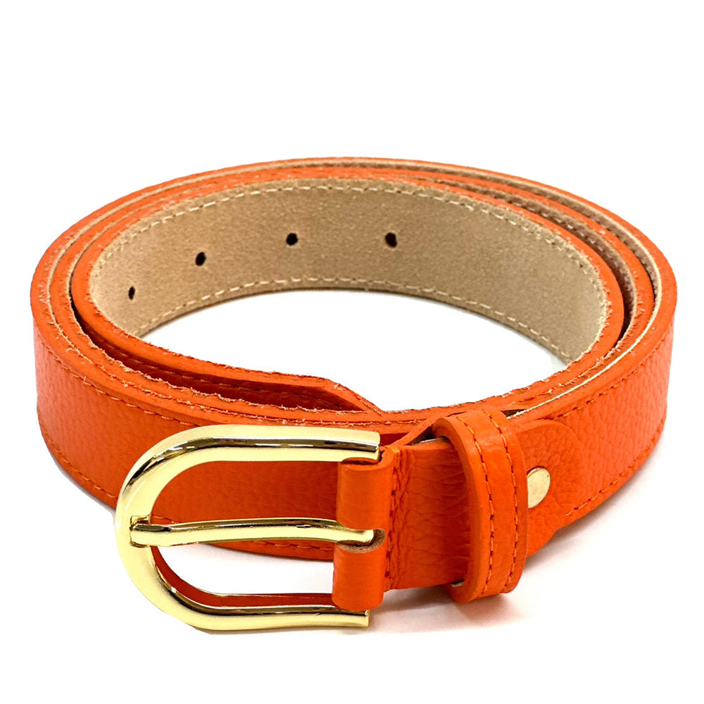Serena Leather Belt 30 MM - Made In Italy