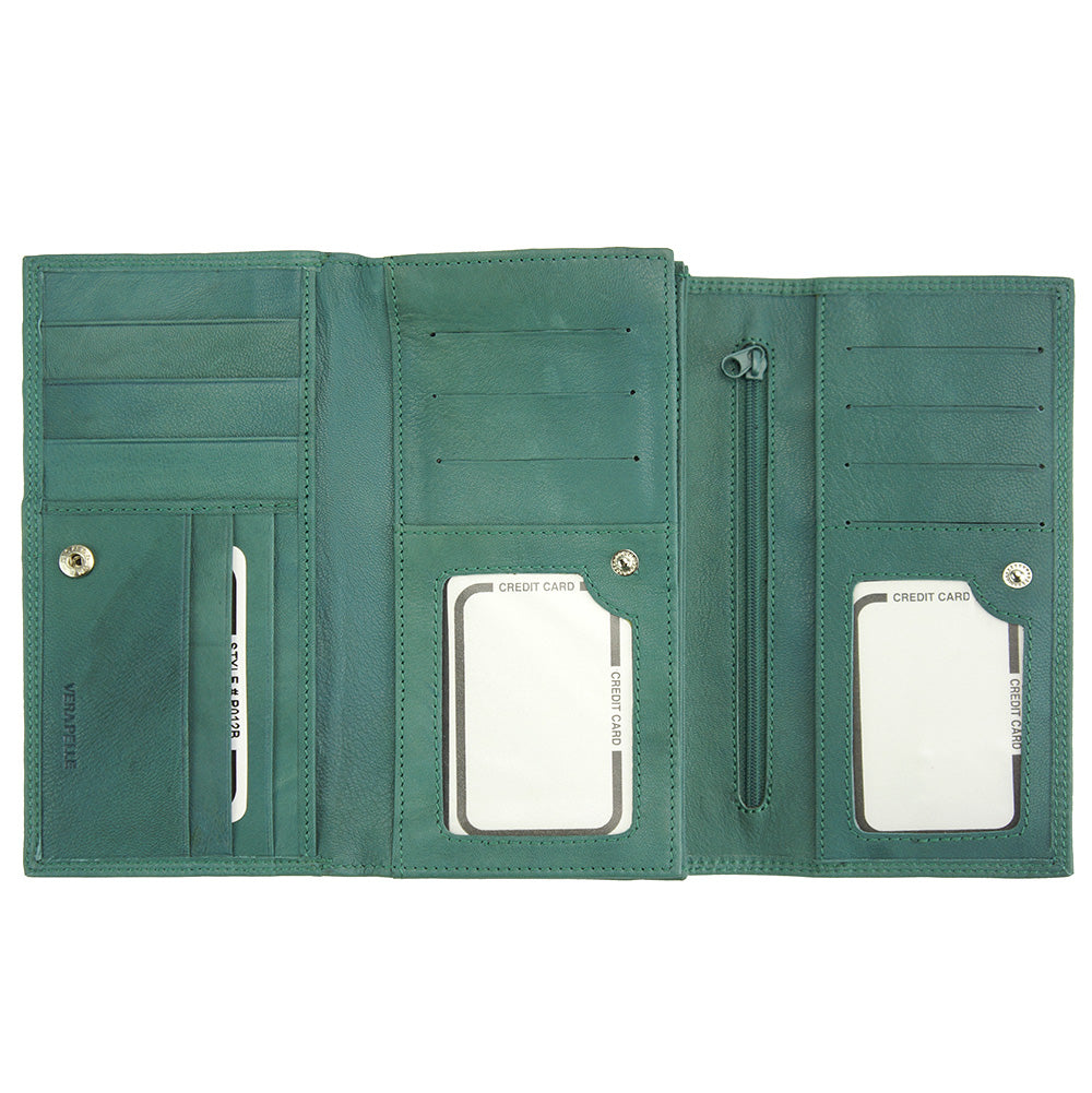 Aurora Leather Wallet - Made In Italy