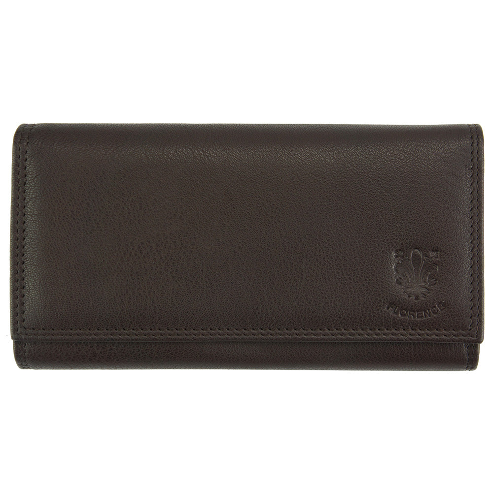 Iris Leather Wallet - Made In Italy