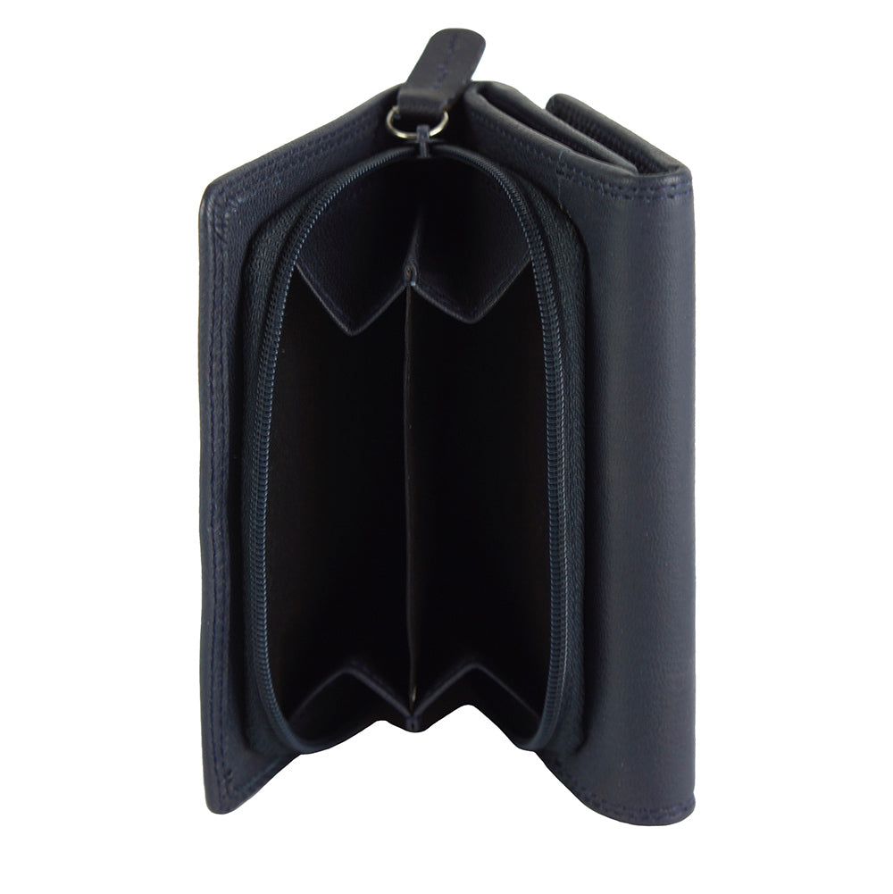 Rina Leather Wallet - Made In Italy