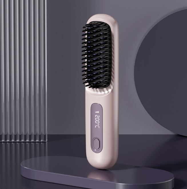 Home Travel Wireless Straightener, Digital Adjustable Styling Tool, Women&