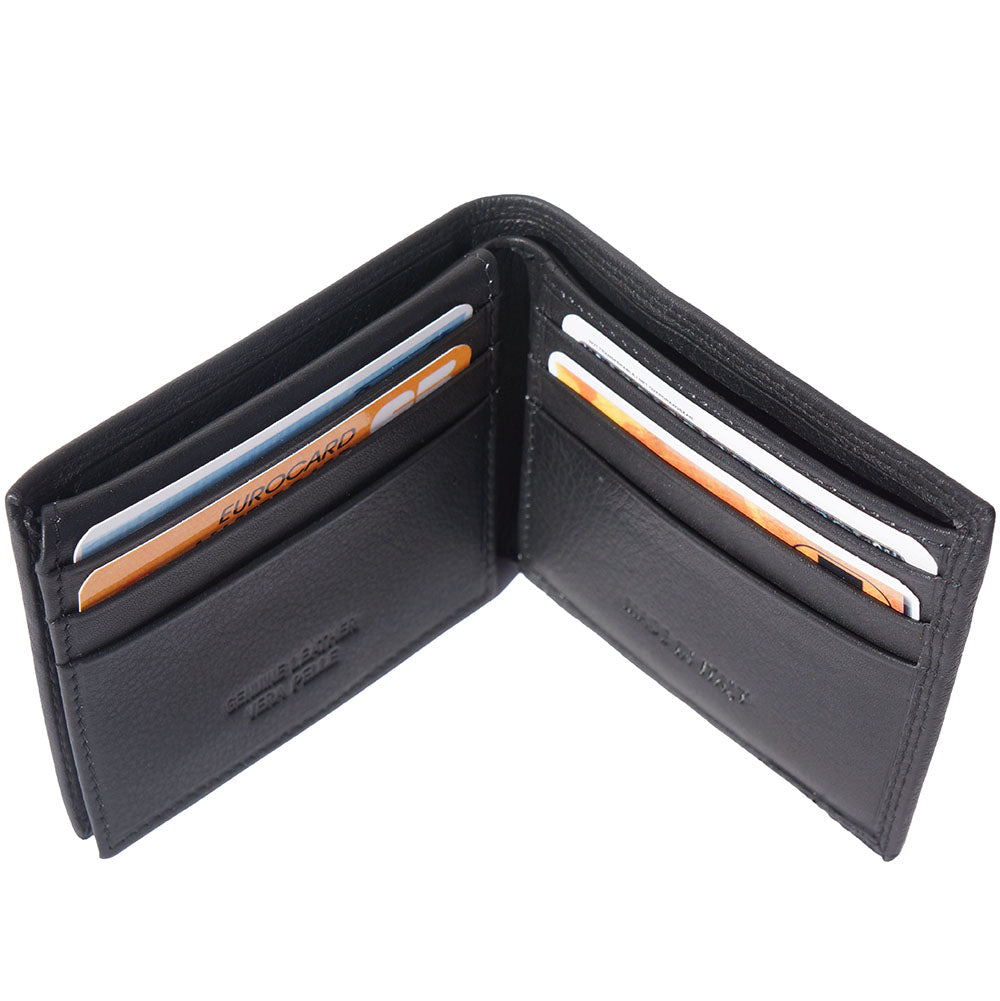 Capri Compact Leather Wallet - Made In Italy