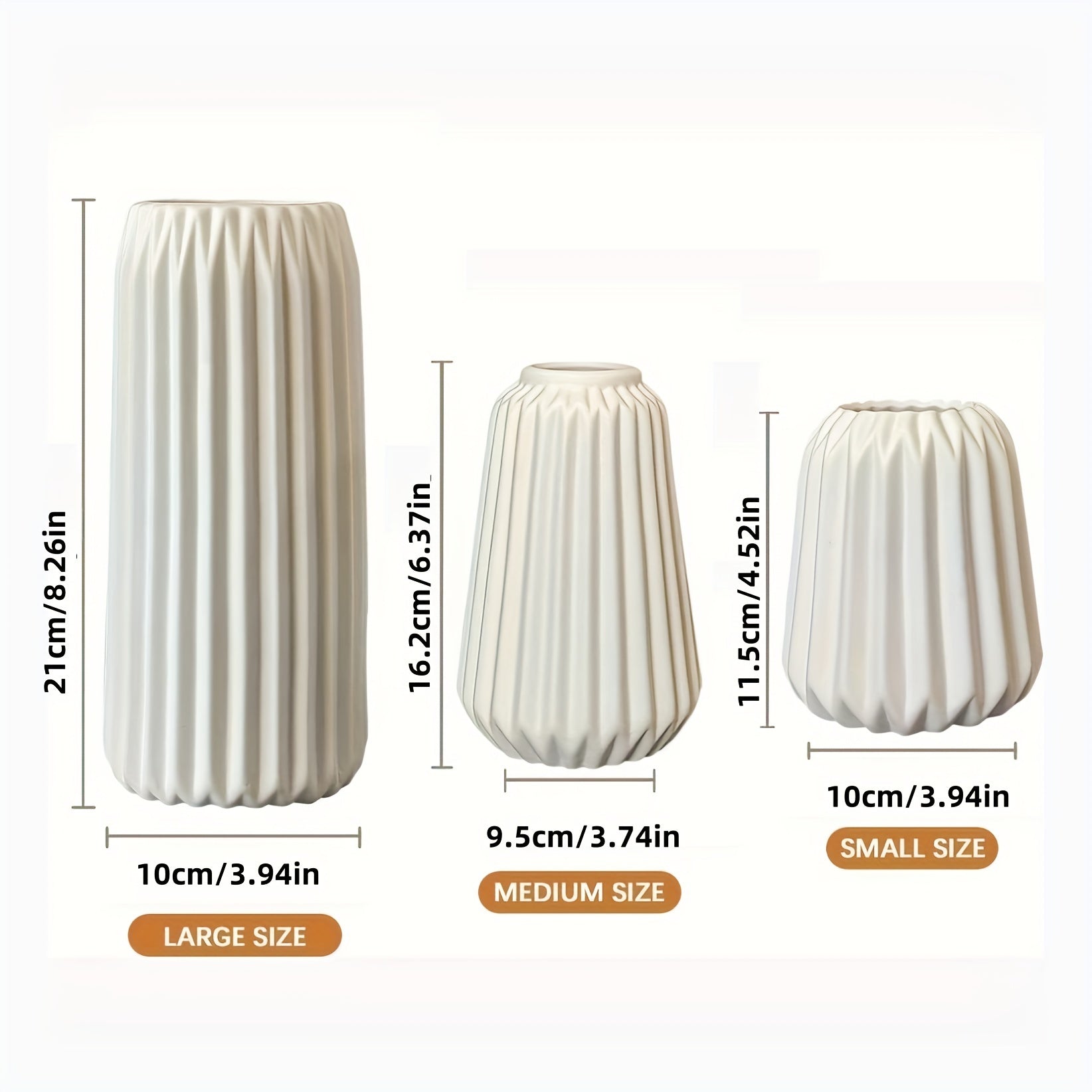 3pcs Set of Ceramic Vases