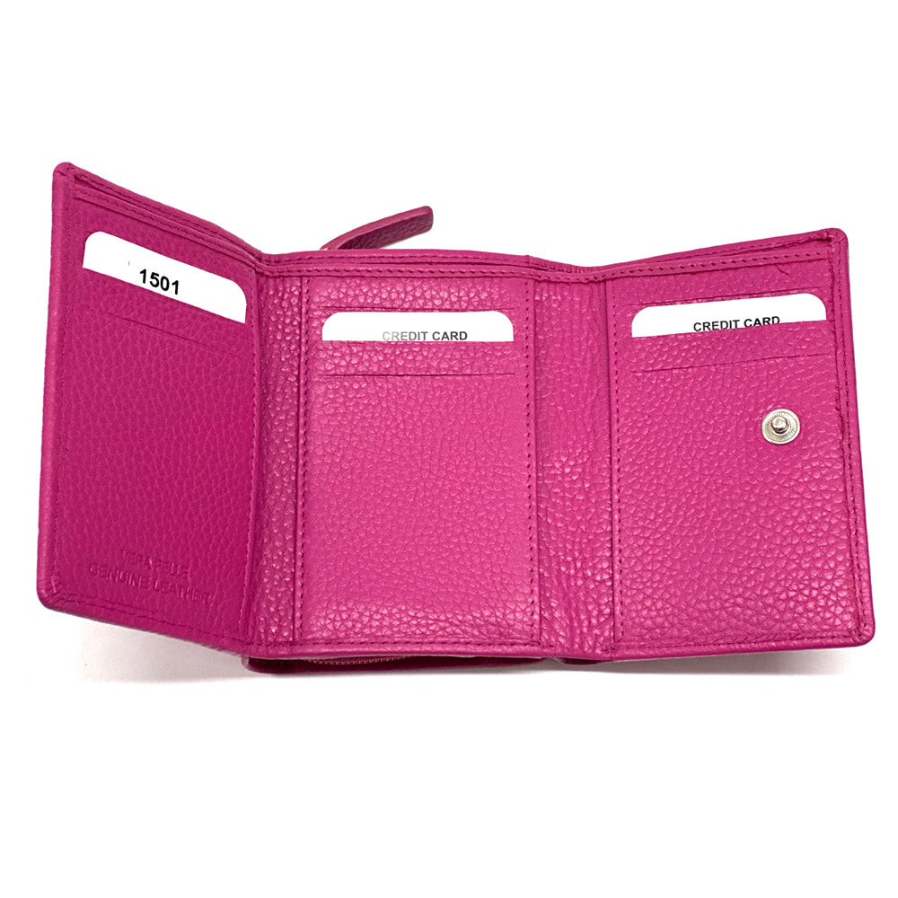 Jessa cow leather wallet - Made In Italy