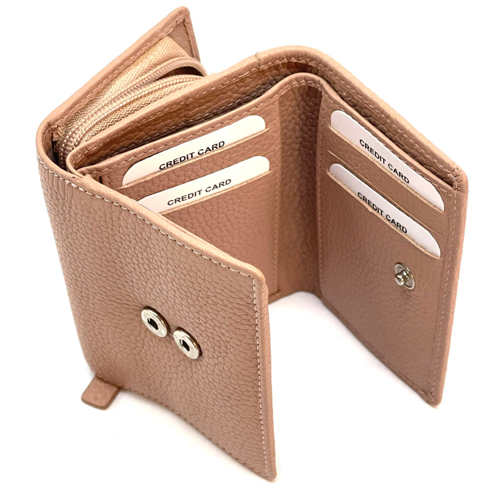 Jessa cow leather wallet - Made In Italy
