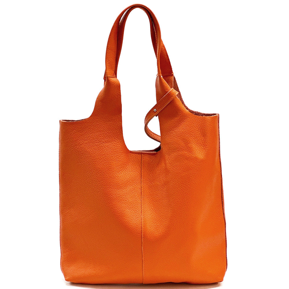 Claudia Soft Italian Cow Leather Tote Bag - Made In Italy