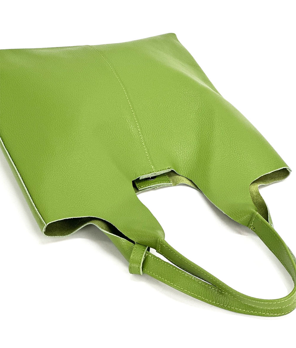 Claudia Soft Italian Cow Leather Tote Bag - Made In Italy