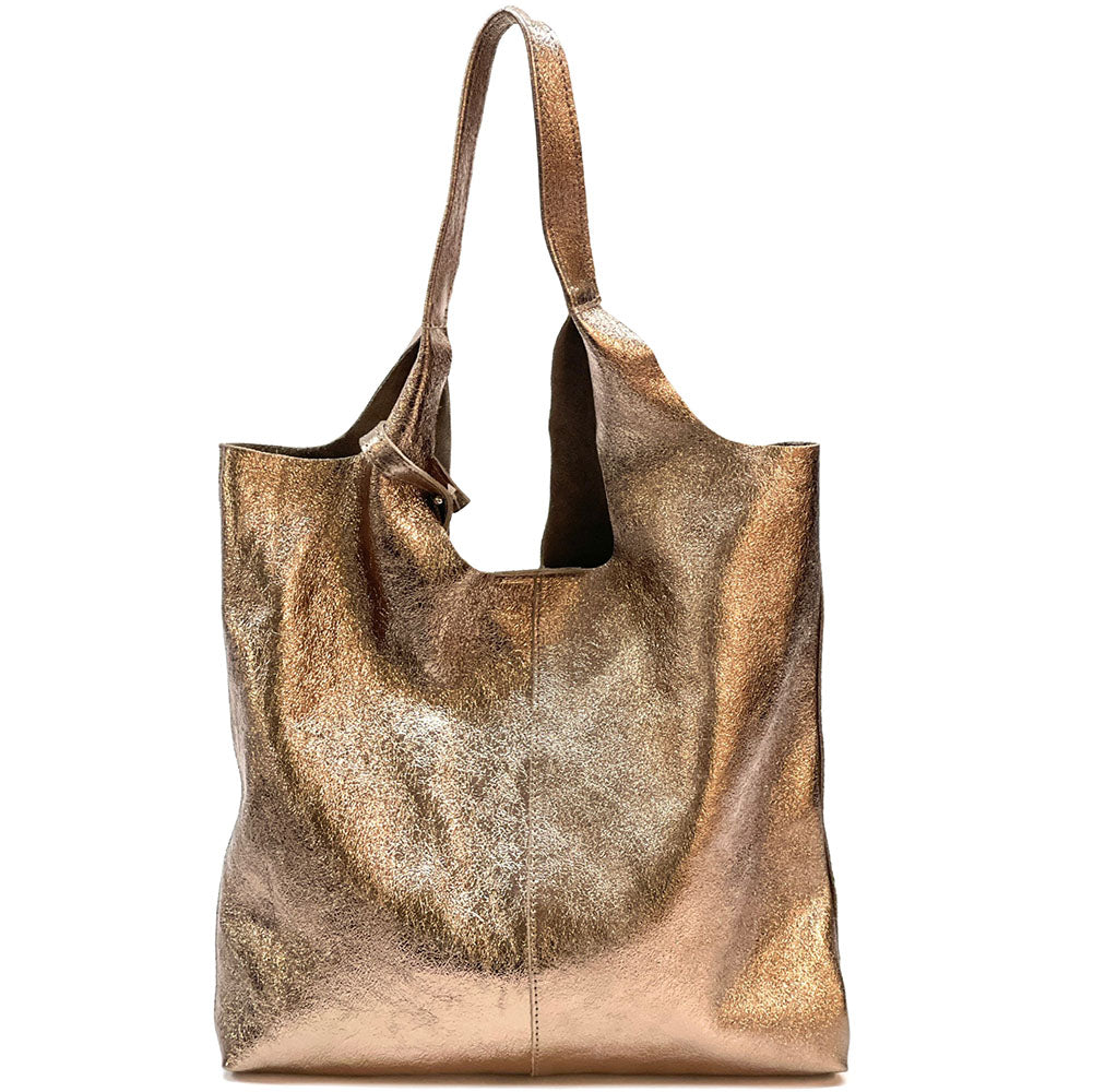 Claudia Soft Italian Cow Leather Tote Bag - Made In Italy
