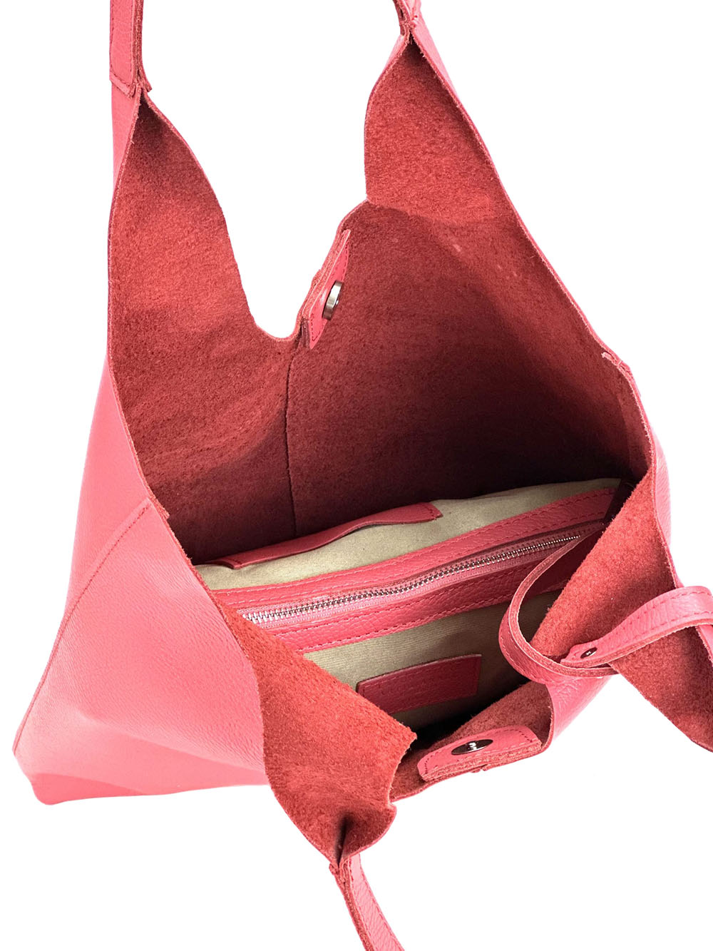 Claudia Soft Italian Cow Leather Tote Bag - Made In Italy