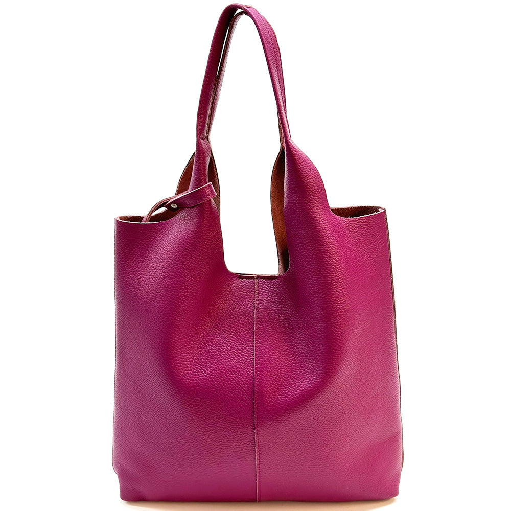 Claudia Soft Italian Cow Leather Tote Bag - Made In Italy