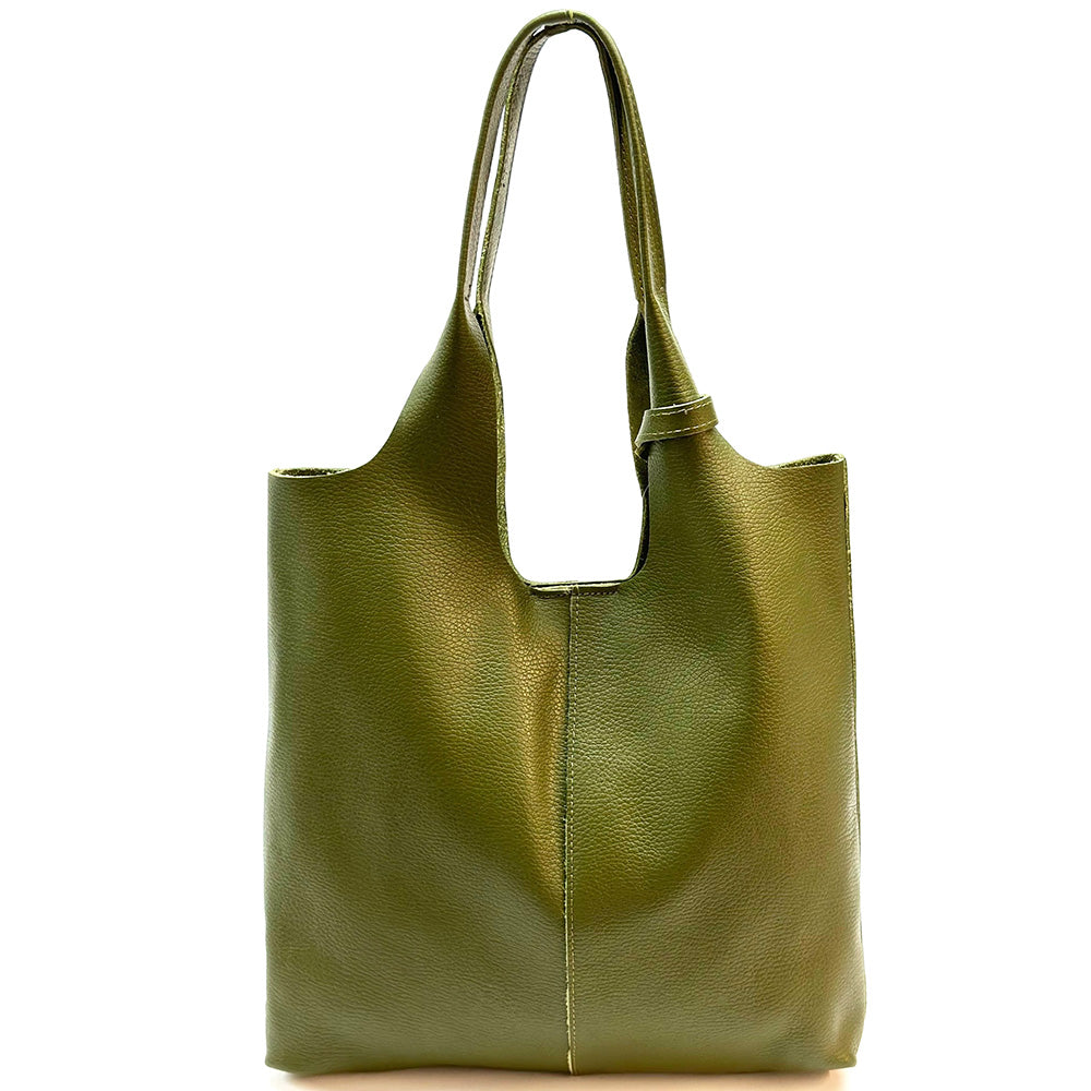 Claudia Soft Italian Cow Leather Tote Bag - Made In Italy