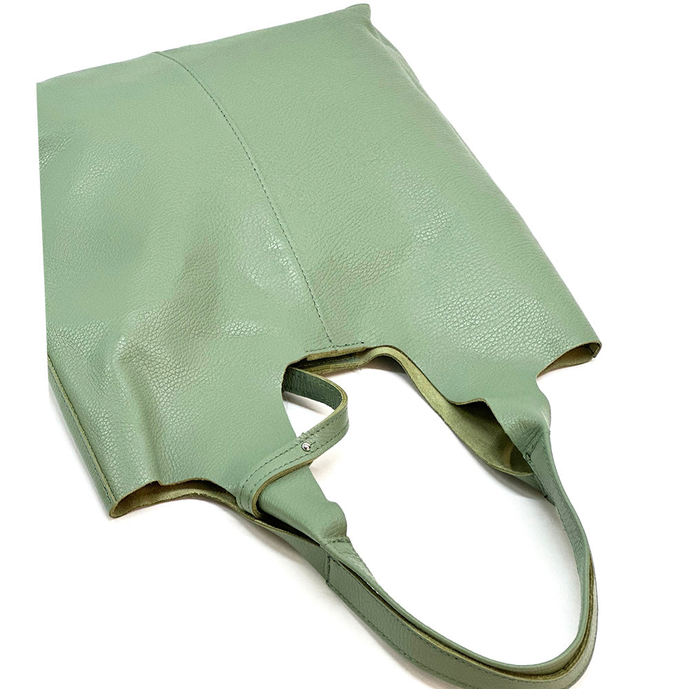 Claudia Soft Italian Cow Leather Tote Bag - Made In Italy