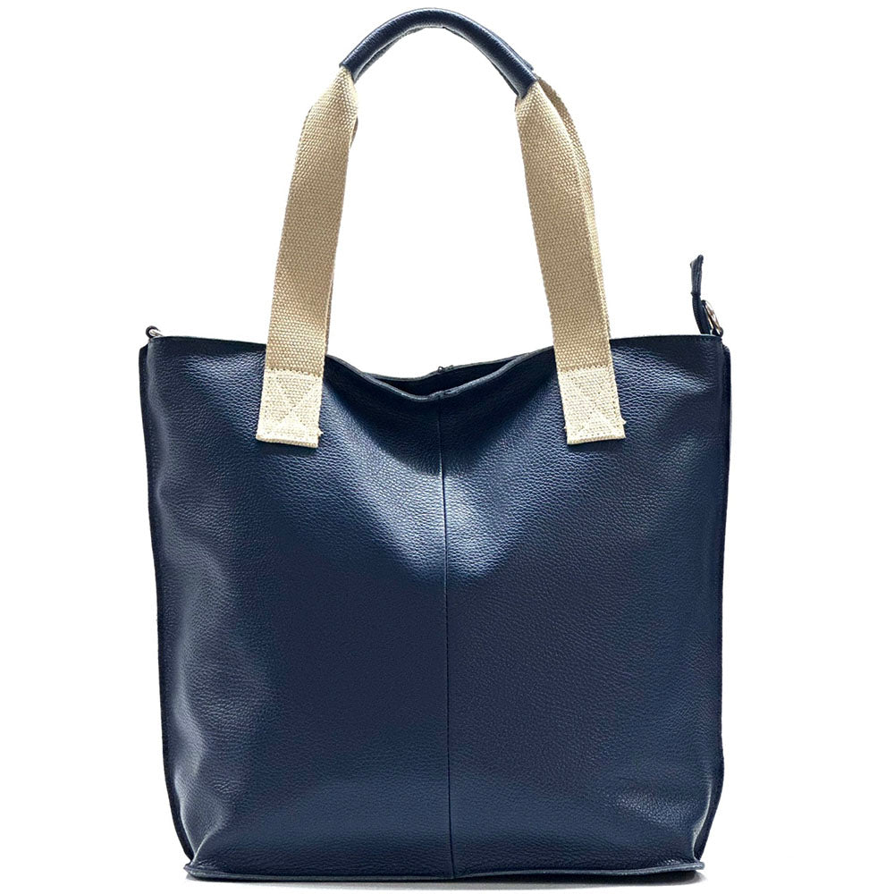 Zelina Italian Genuine Leather Tote Bag - Made In Italy