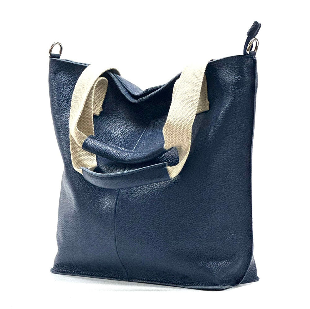 Zelina Italian Genuine Leather Tote Bag - Made In Italy
