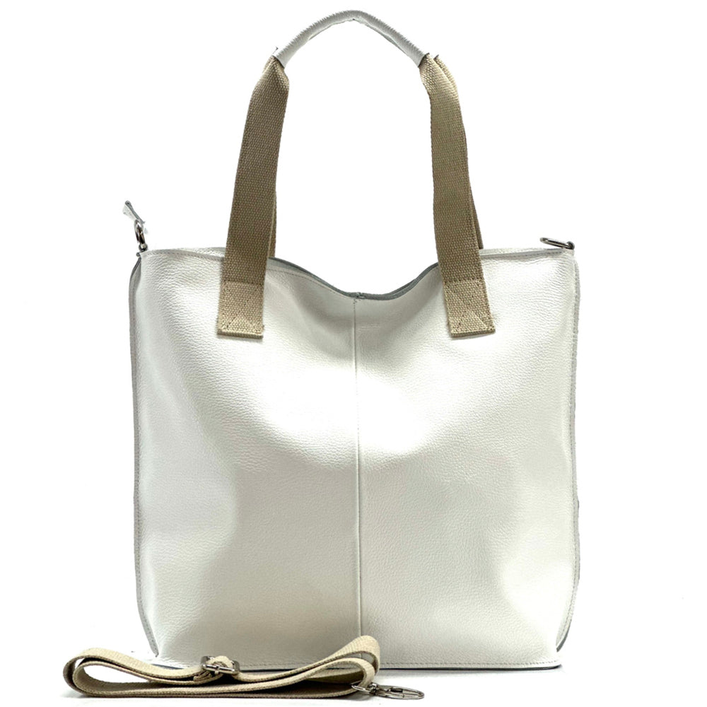 Zelina Italian Genuine Leather Tote Bag - Made In Italy