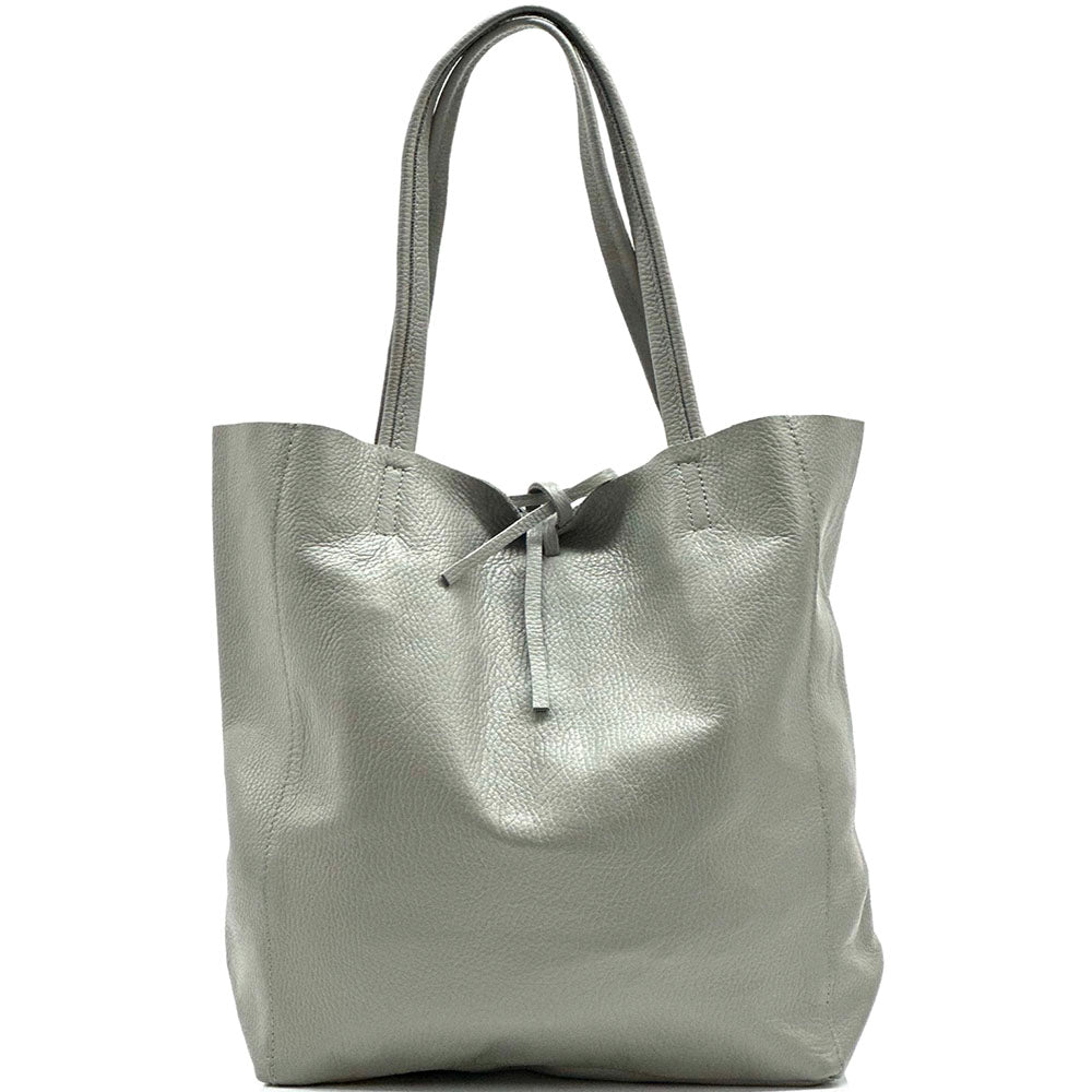 Babila Italian Genuine Leather Tote Bag - Made In Italy