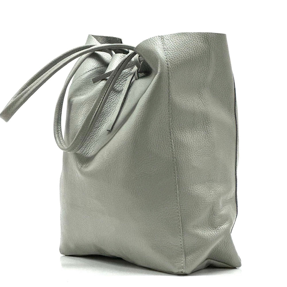 Babila Italian Genuine Leather Tote Bag - Made In Italy