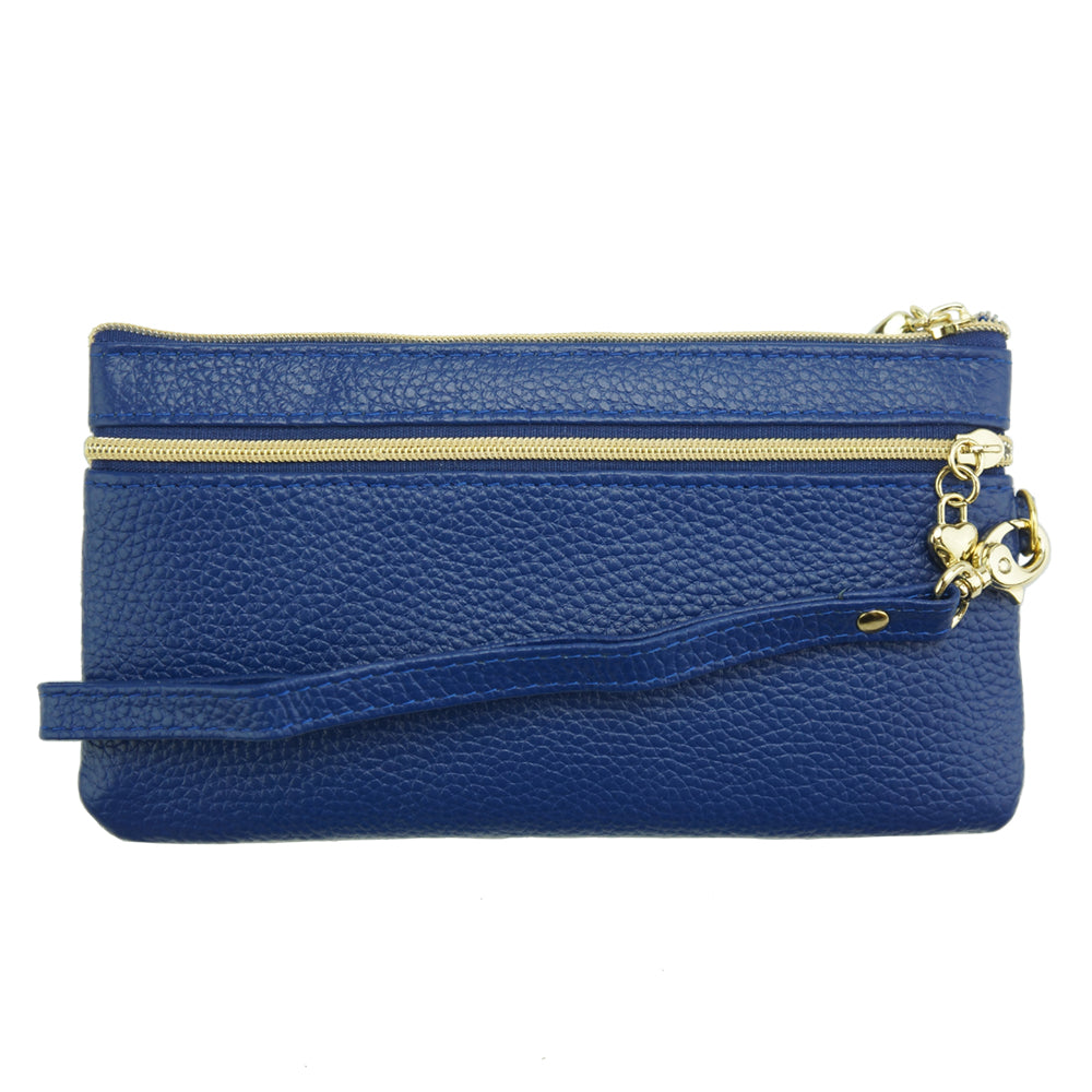 Anastasia D Leather Wallet - Made In Italy
