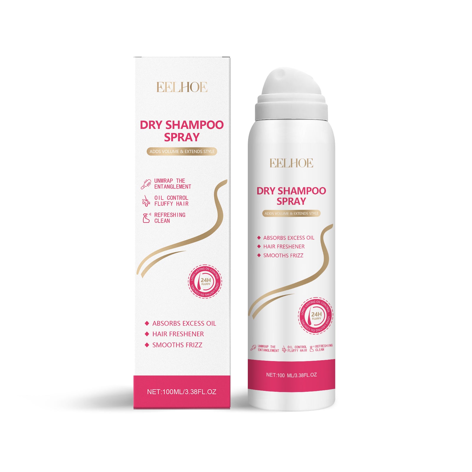 Dry Hair Spray Lazy Fluffy Hair Gel Refreshing Degreasing Hair Leave-In Styling Long Duration Dry Hair Spray