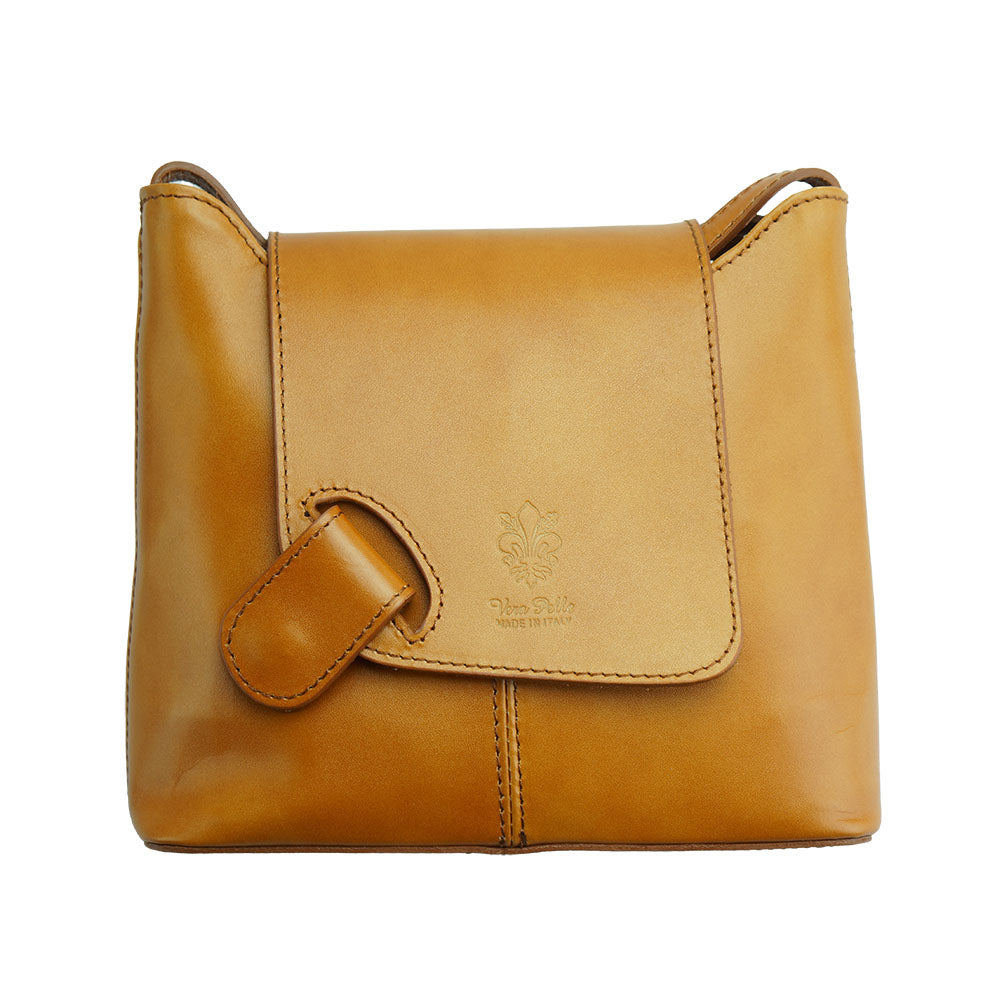 Marta Leather Shoulder Bag - Made In Italy