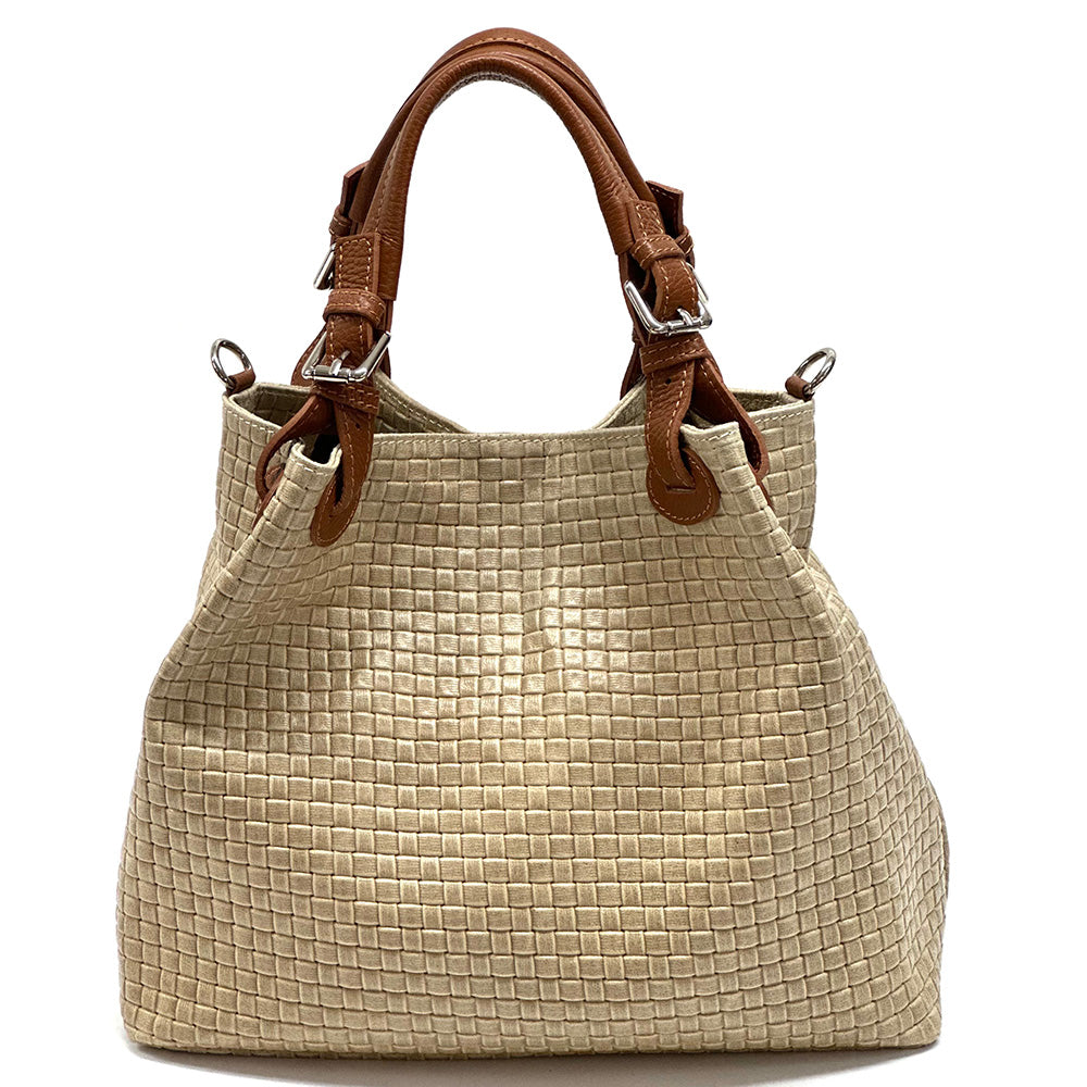 Debora IN Leather Shoulder Bag - Made In Italy