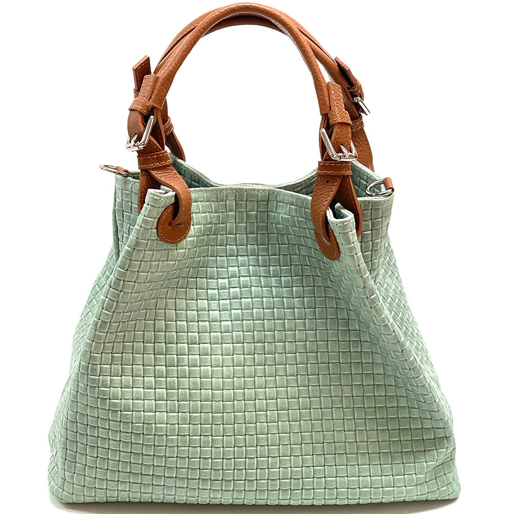 Debora IN Leather Shoulder Bag - Made In Italy