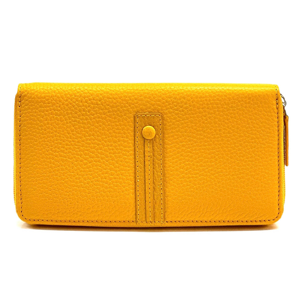 Zippy Wallet in Soft Cow Leather - Made In Italy