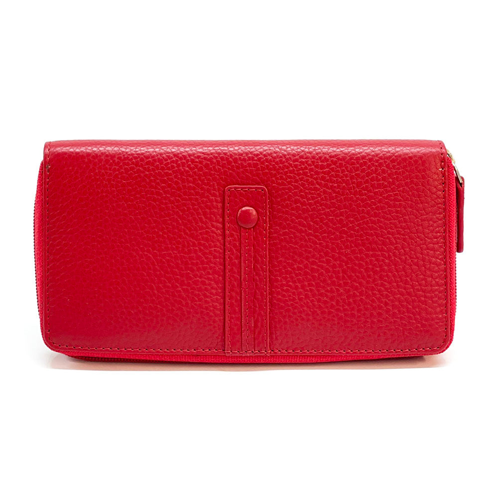 Zippy Wallet in Soft Cow Leather - Made In Italy