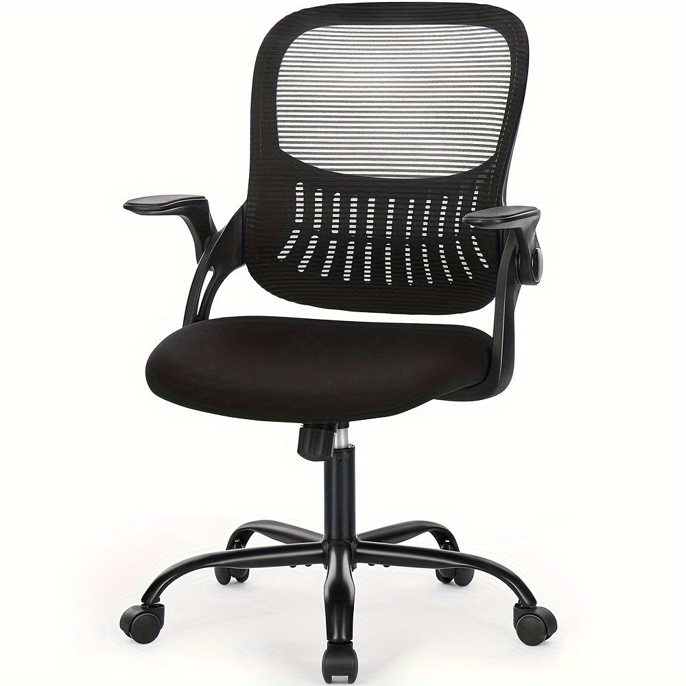 Office Computer Desk Chair, Ergonomic Mid-Back Mesh Rolling Work Swivel Task Chairs with Comfortable Lumbar Support