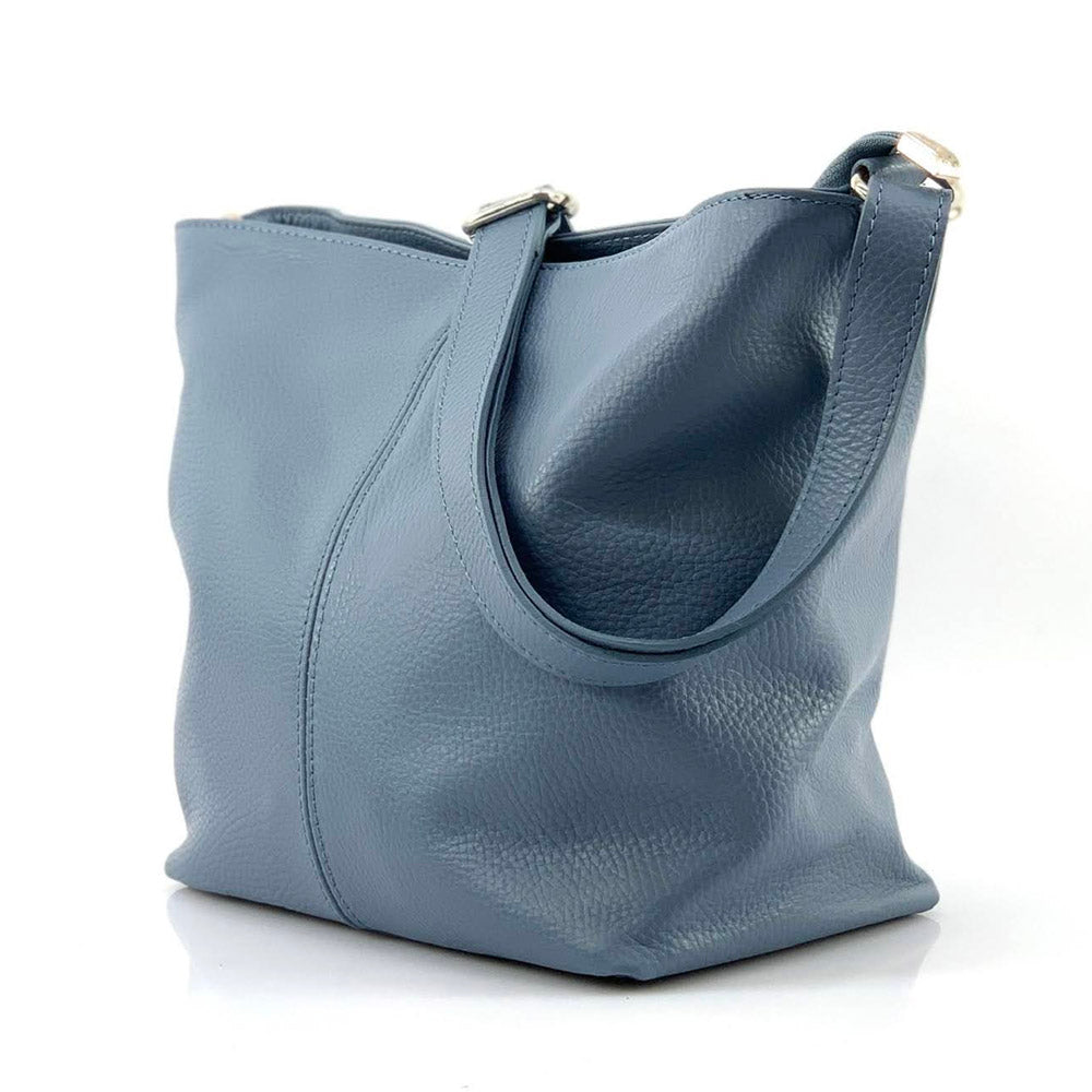 Nina leather shoulder bag - Made In Italy