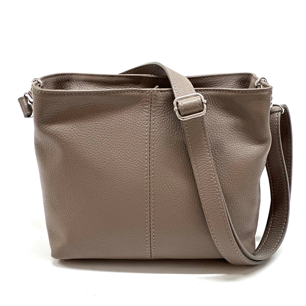 Nina leather shoulder bag - Made In Italy
