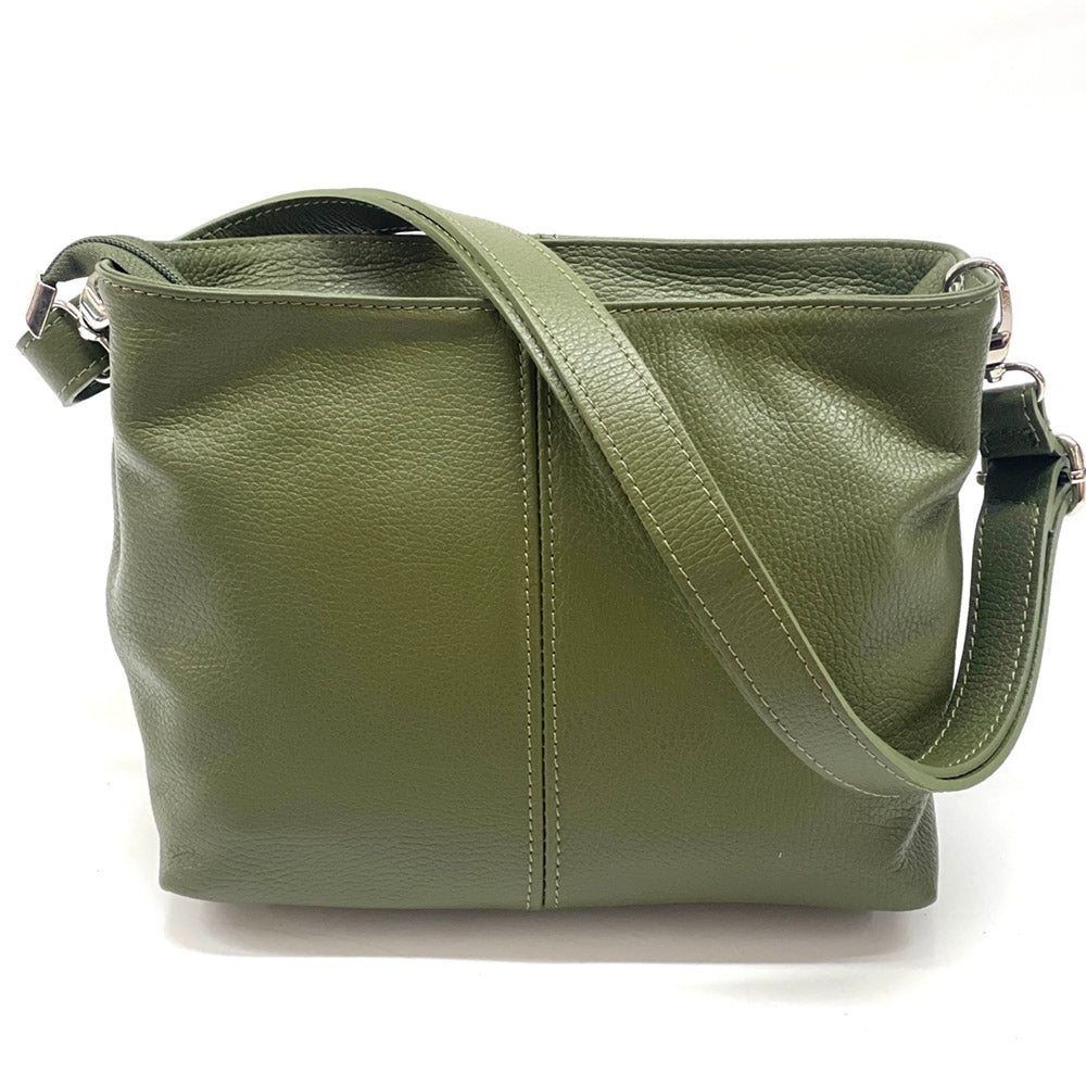 Nina leather shoulder bag - Made In Italy
