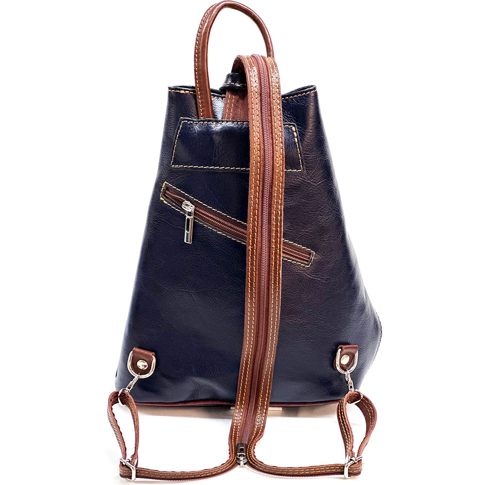 Fiorella leather backpack - Made In Italy