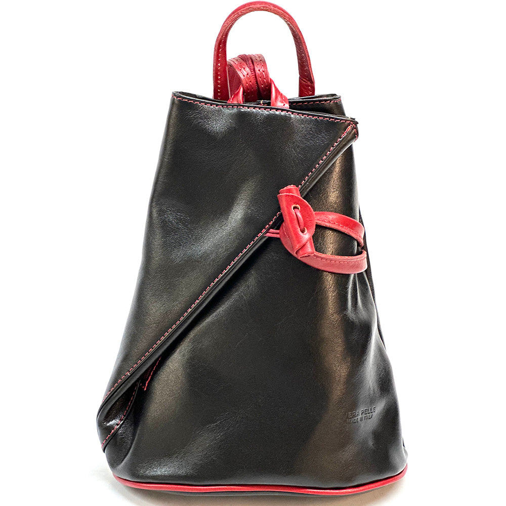 Fiorella leather backpack - Made In Italy