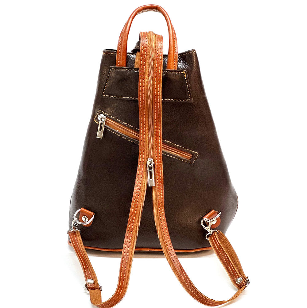 Fiorella leather backpack - Made In Italy