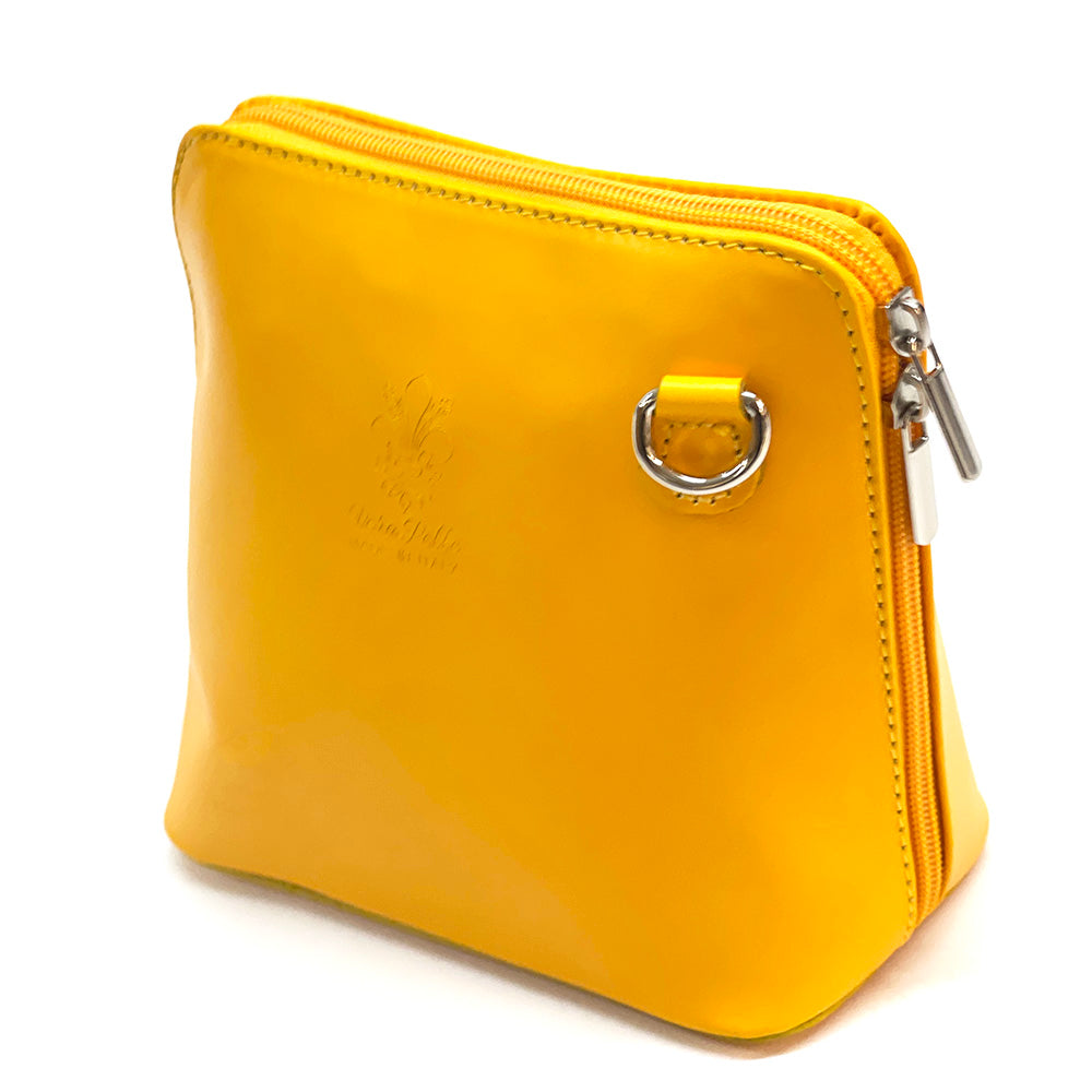 Dalida leather cross-body bag - Made In Italy