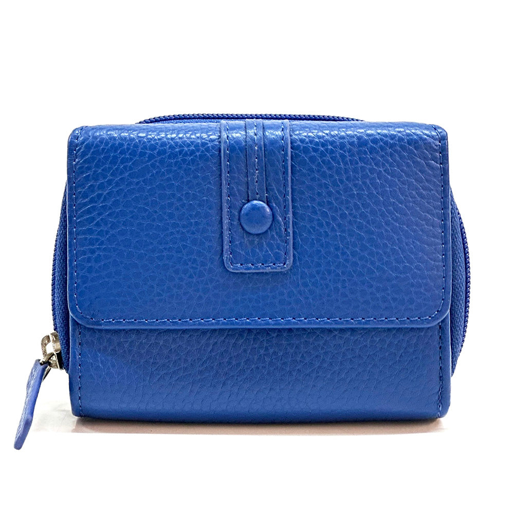 Federica leather wallet - Made In Italy