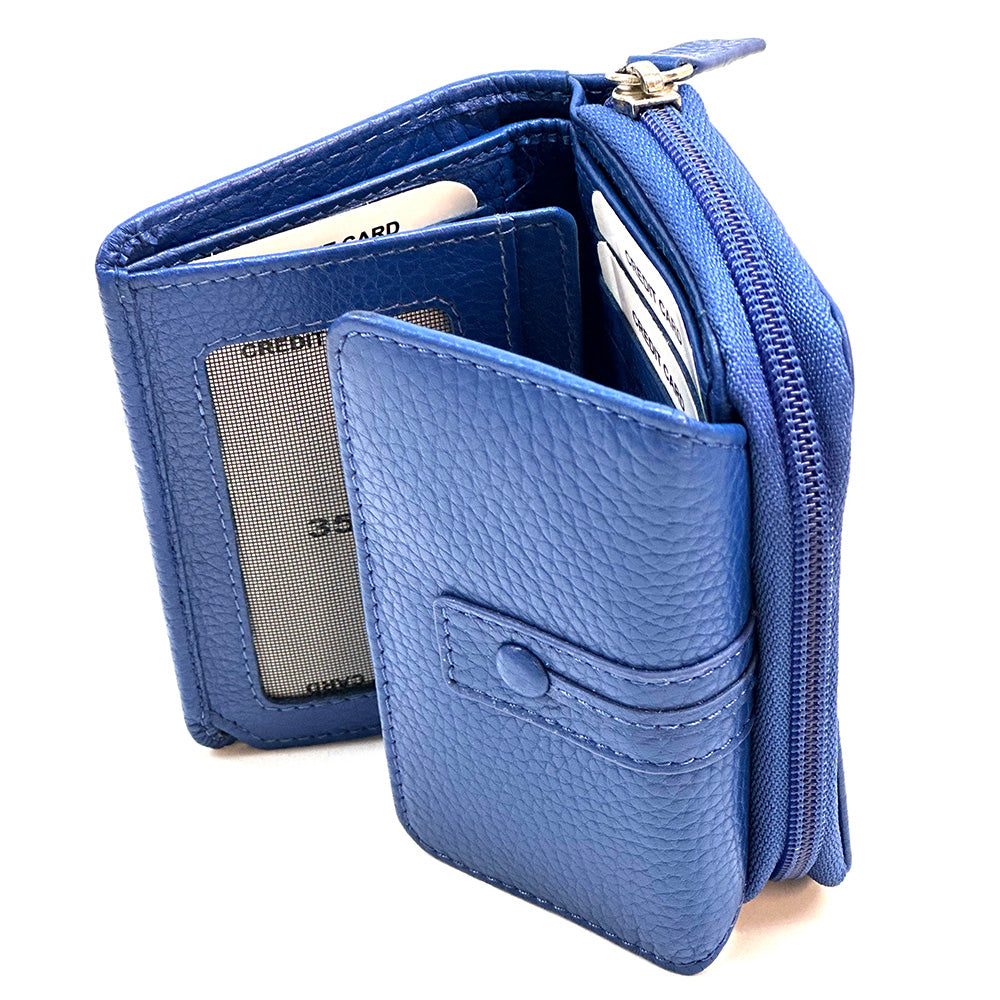 Federica leather wallet - Made In Italy