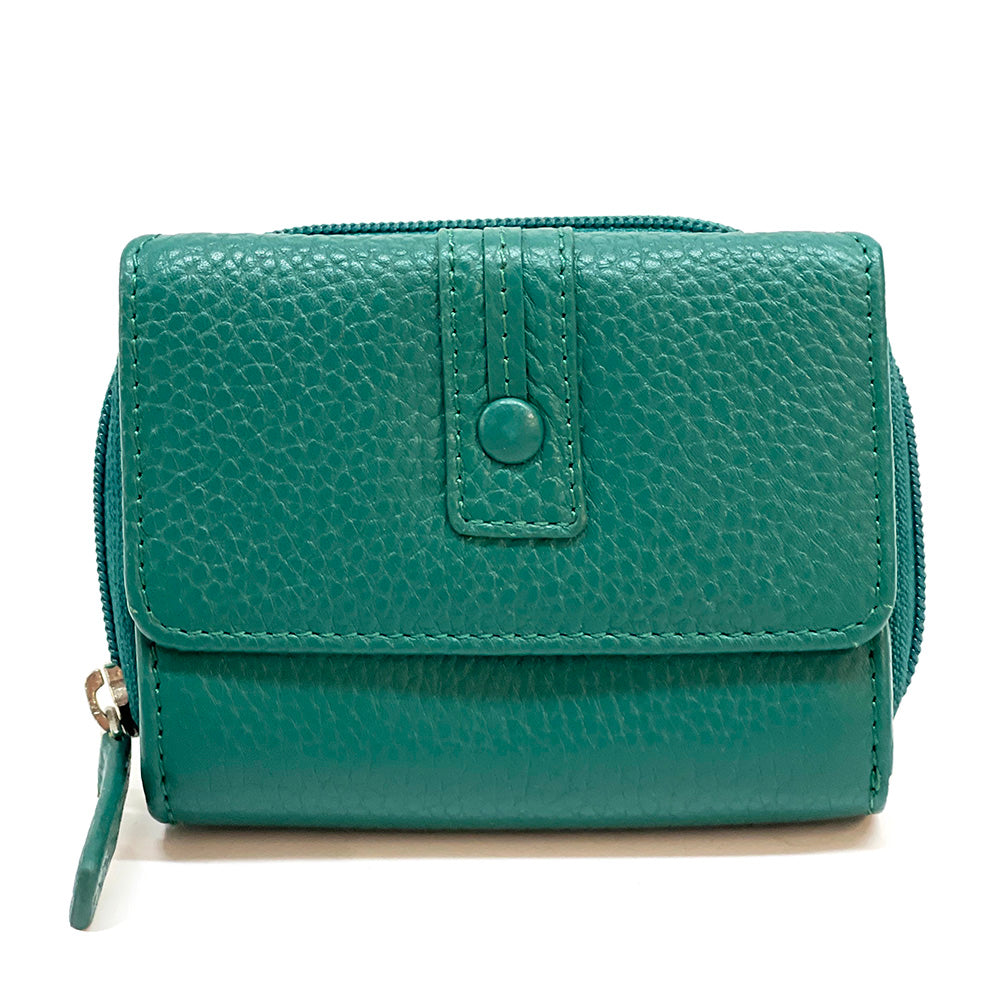 Federica leather wallet - Made In Italy