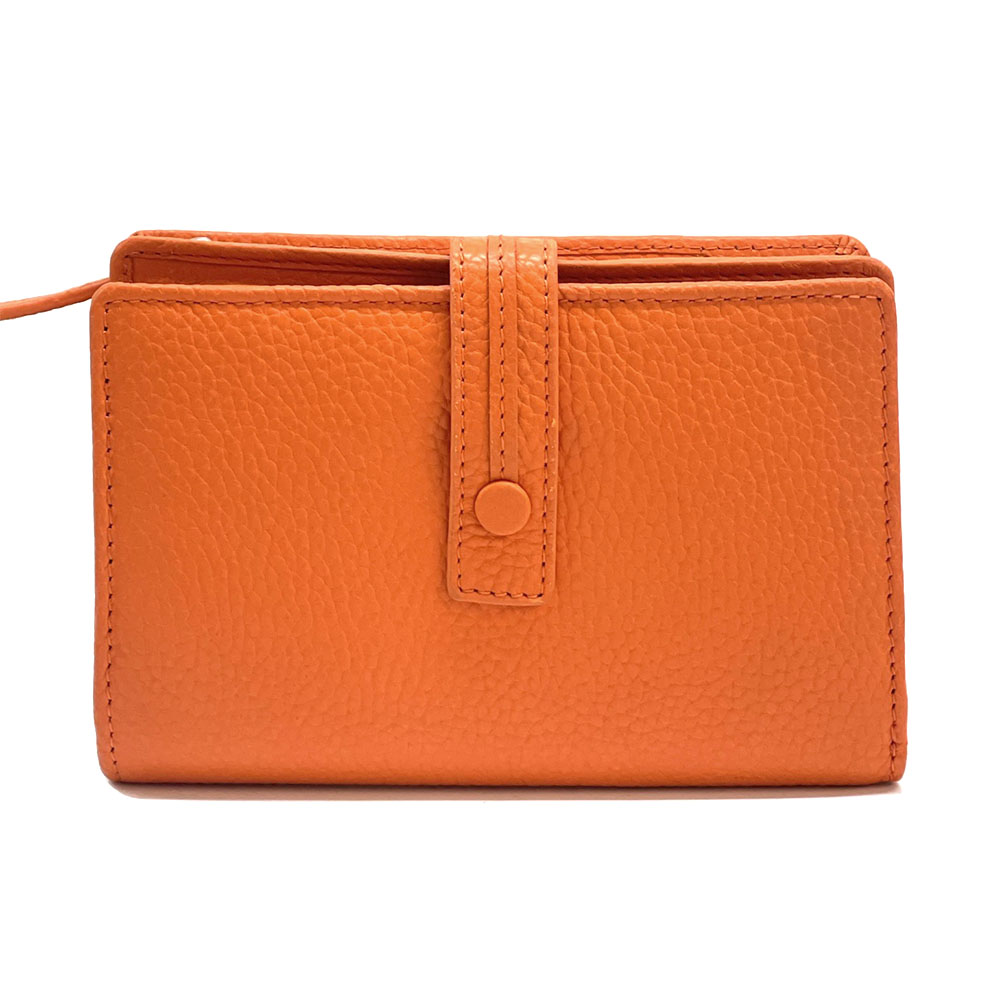 Flora leather wallet - Made In Italy