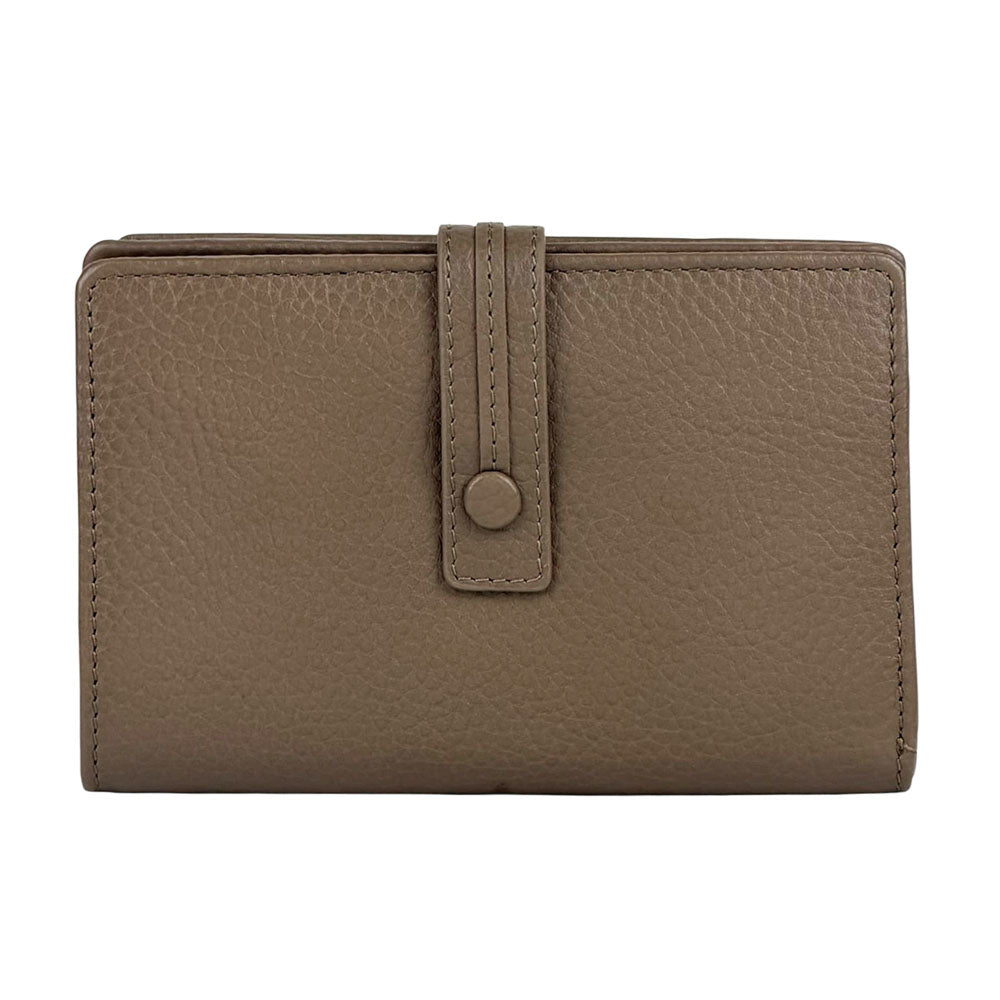 Flora leather wallet - Made In Italy