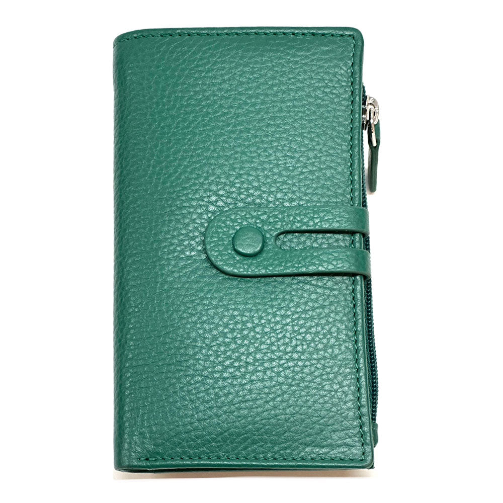 Mirello Cow Leather Zip Wallet - Made In Italy
