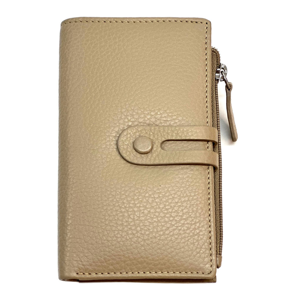 Mirello Cow Leather Zip Wallet - Made In Italy
