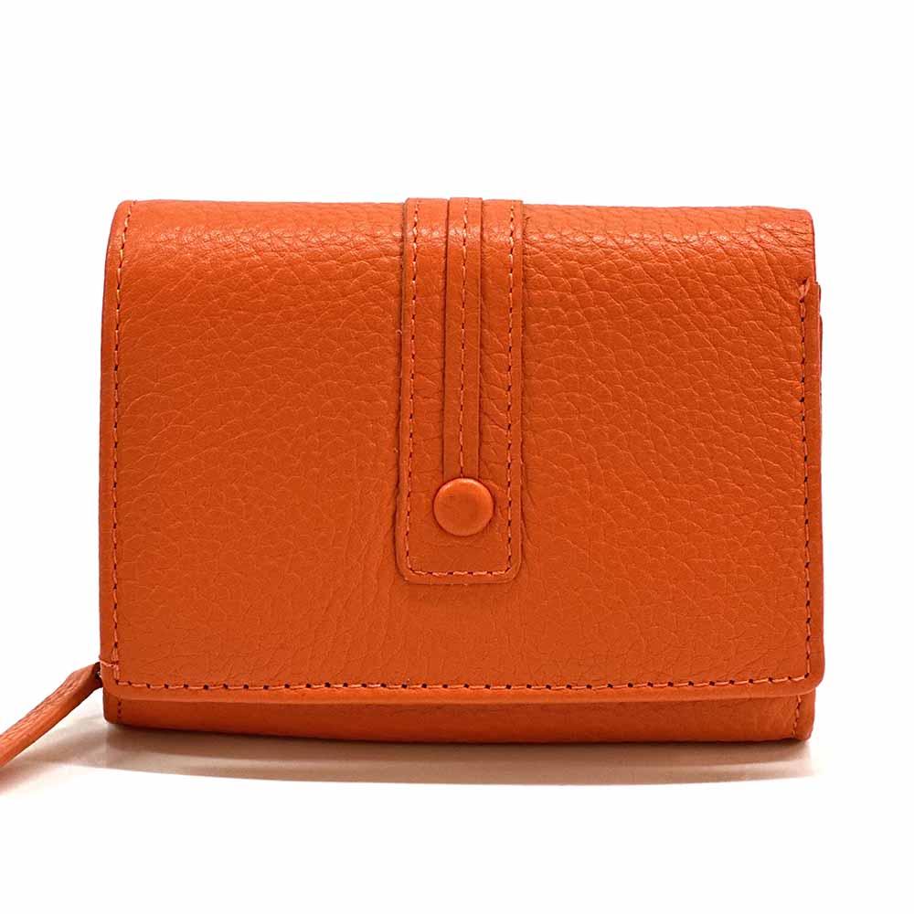 Tris Leather Wallet - Made In Italy