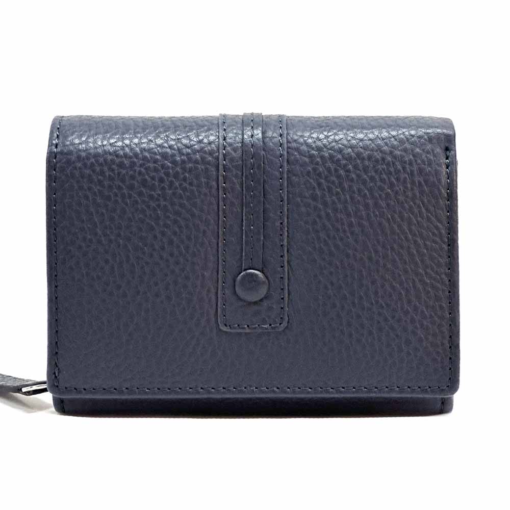 Tris Leather Wallet - Made In Italy