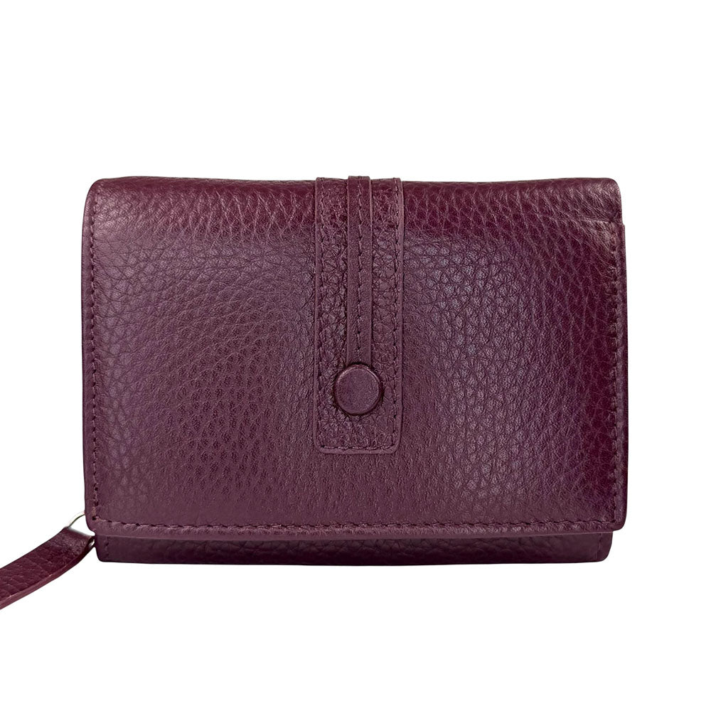 Tris Leather Wallet - Made In Italy